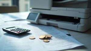 copier lease finance arrangement evaluation