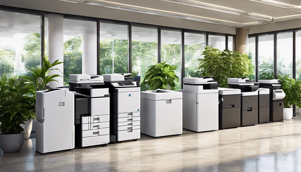 concisely describing printer customization options