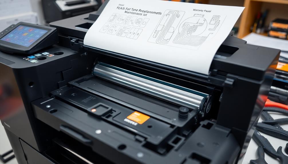 printer repair warranty coverage details